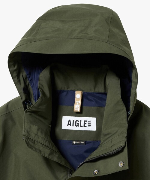 マウンテンパーカー ウインドブレーカー GORE-TEX ゴアテックス 防水 透湿 防風 2レイヤージャケット T-KIT / フード脱着可 メンズの画像