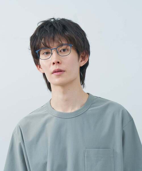 Zoff（ゾフ） 伊達メガネ メガネ 眼鏡 ウェリントン型 メガネ｜チタン