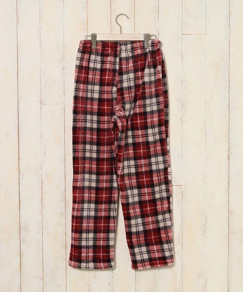 PEANUTS パジャマ ルームウェア スヌーピーチェックルームウェア上下