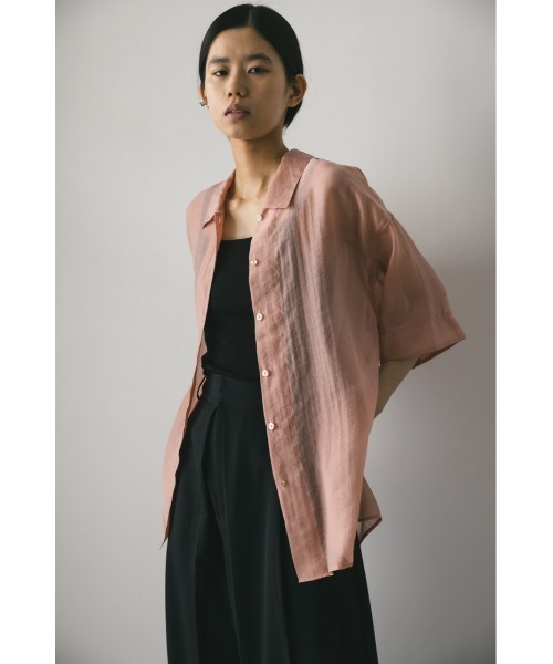 「STYLEMIXER」 半袖シャツ FREE ネイビー レディース_画像2