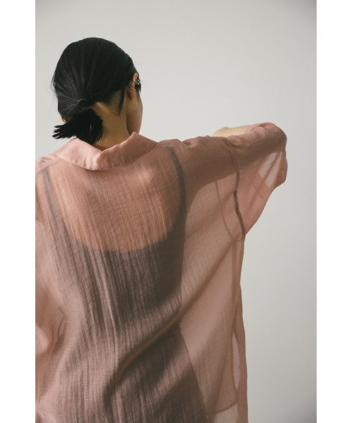 「STYLEMIXER」 半袖シャツ FREE ネイビー レディース_画像6