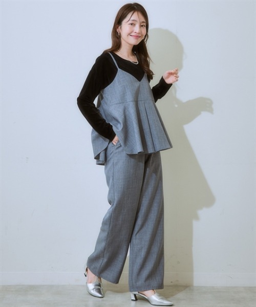 「nissen」 セットアップ L ブラック レディース_画像8