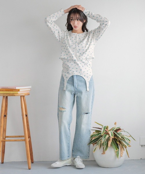 「LOWRYS FARM」 ローカットスニーカー MEDIUM ブラック系その他 レディース_画像9