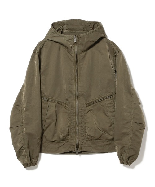 BEAMS ガーメントダイ フーデッド ブルゾン BEAMS（ビームス） ブルゾン アウター ガーメントダイ フーデッド