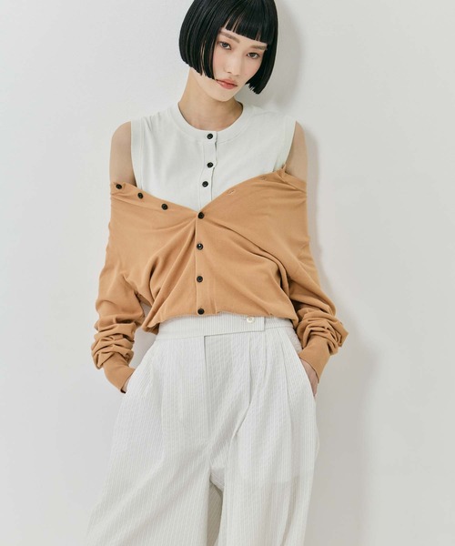 CLANE（クラネ） カーディガン 「CLANE/クラネ」W LAYERED KNIT