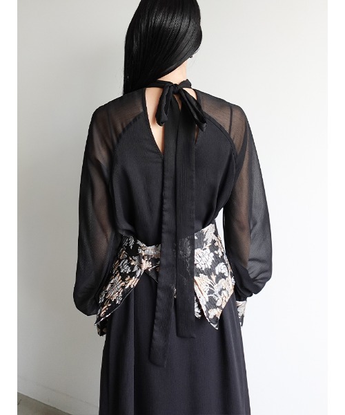 sahara（サハラ） ドレス Jacquard Belt 2way Dress/ジャガードベルト