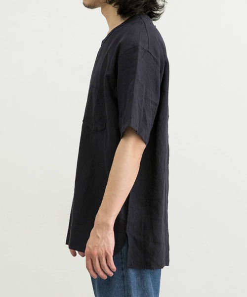 「WORK NOT WORK URBAN RESEARCH」 半袖Tシャツ M ネイビー メンズ_画像2