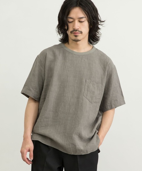 「WORK NOT WORK URBAN RESEARCH」 半袖Tシャツ M ネイビー メンズ_画像6