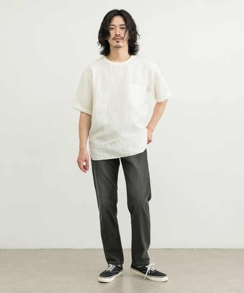 「WORK NOT WORK URBAN RESEARCH」 半袖Tシャツ M ネイビー メンズ_画像8