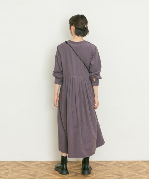 「UR Lab.」 長袖ワンピース FREE パープル レディース_画像9