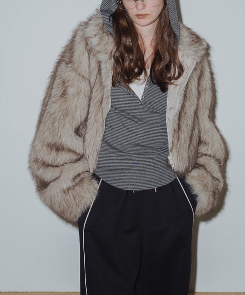 「Mili affinity」 ブルゾン FREE ブラウン レディース_画像2