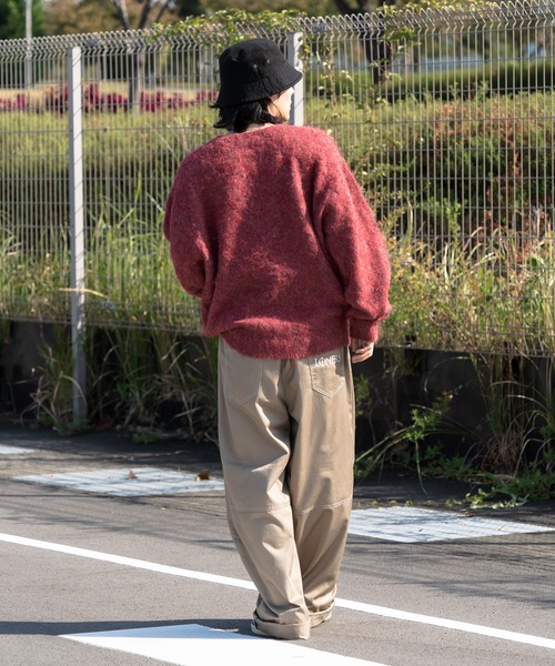 「kutir」 長袖ニット MEDIUM ライトグレー メンズ_画像4