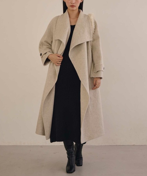 ACYM Stand collar long trenchコート ACYM Stand collar long trenchコート