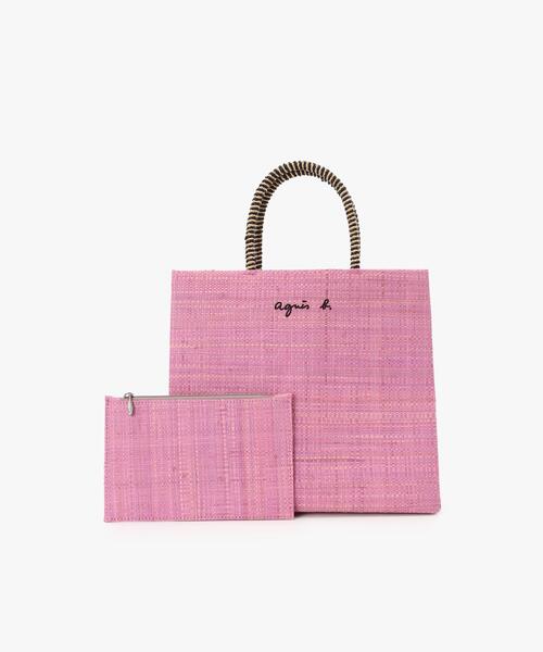 「agnes b.」 ハンドバッグ FREE ピンク レディース