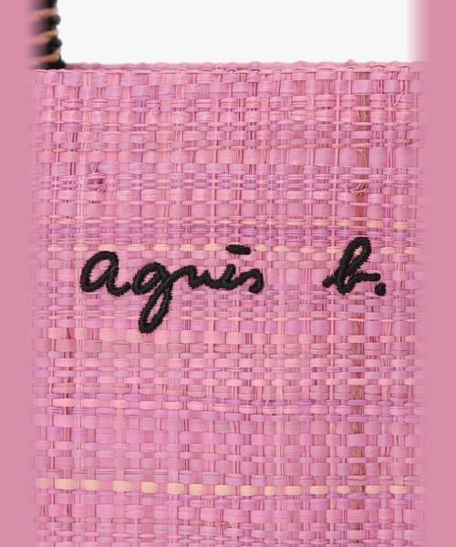 「agnes b.」 ハンドバッグ FREE ピンク レディースの画像