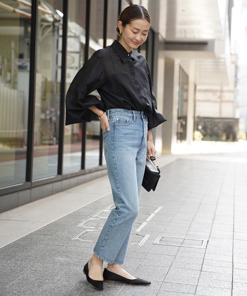 「Deuxieme Classe」 デニムパンツ 36 ブルー レディースの画像