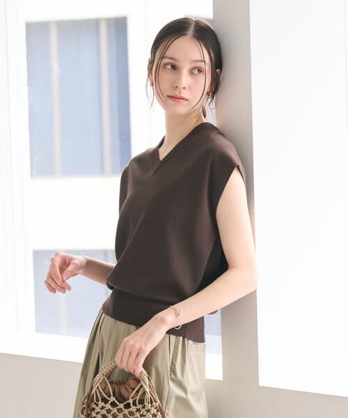 美品 H BEAUTY&YOUTH 高級 フルニードル ウール ニットセーター BEAUTY＆YOUTH UNITED ARROWS ニット セーター フルニードル フレンチ