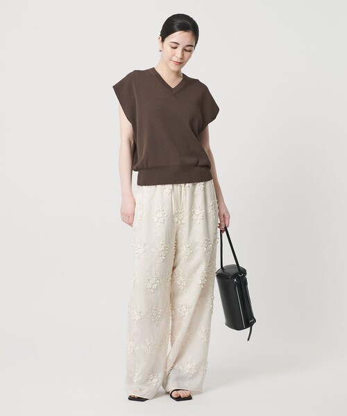 美品 H BEAUTY&YOUTH 高級 フルニードル ウール ニットセーター BEAUTY＆YOUTH UNITED ARROWS ニット セーター フルニードル フレンチ