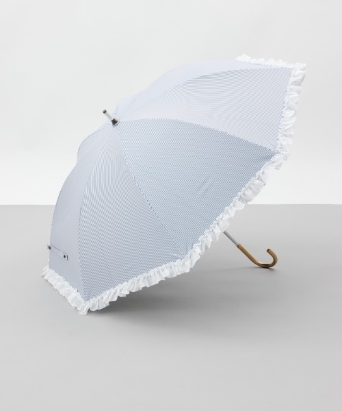 dazzlin（ダズリン） 日傘 傘 「」ストライプ・ドットフリル晴雨兼用傘