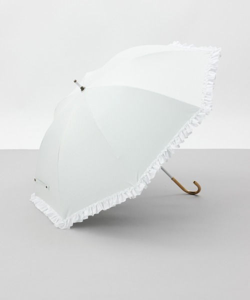 dazzlin（ダズリン） 傘 「」ストライプ・ドットフリル晴雨兼用傘（長