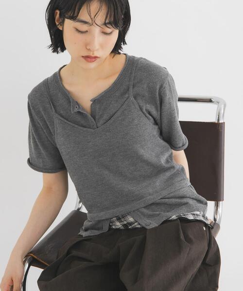 カーディガン ビスチェSETカーディガン レディースの画像