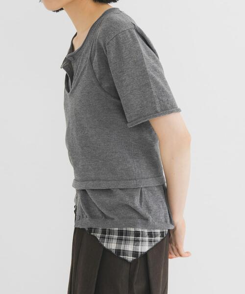 カーディガン ビスチェSETカーディガン レディースの画像