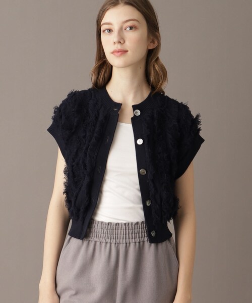DRESSTERIOR ドレステリア  アンサンブルニット サイズ:36  ブラック  レディース 　240001114029 DRESSTERIOR（ドレステリア） ニットベスト 36 ネイビー レディース