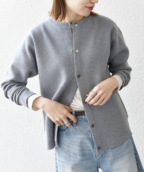 「SHIPS any」 ニットカーディガン LARGE グレー系その他 メンズ