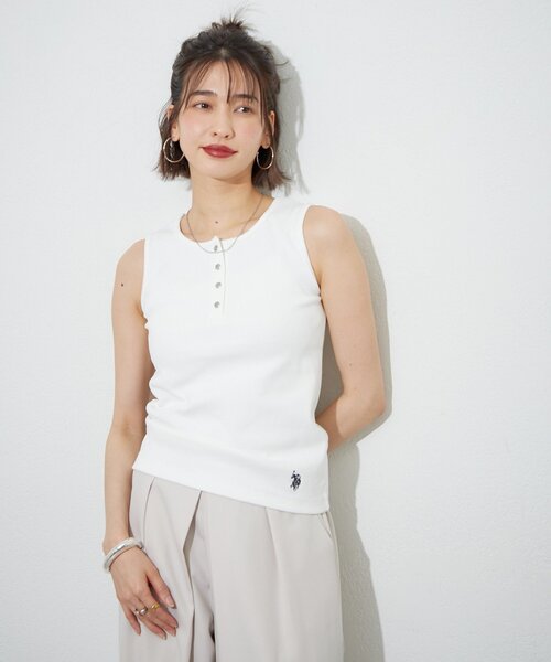 U.S. POLO ASSN.（ユーエスポロアッスン） タンクトップ ノースリーブ