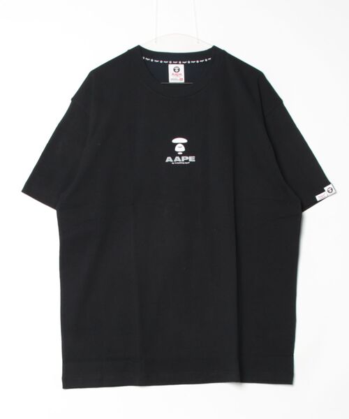「AAPE BY A BATHING APE」 半袖Tシャツ X-LARGE ブラック メンズ_画像2