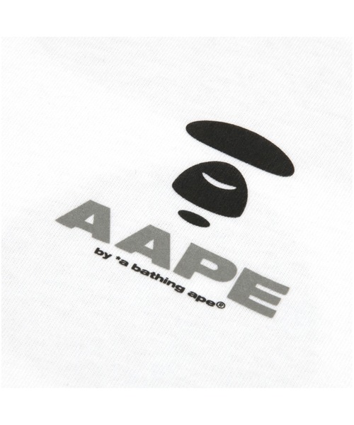 「AAPE BY A BATHING APE」 半袖Tシャツ X-LARGE ブラック メンズ_画像4