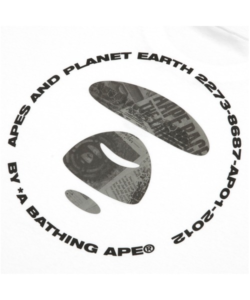「AAPE BY A BATHING APE」 半袖Tシャツ X-LARGE ブラック メンズ_画像5