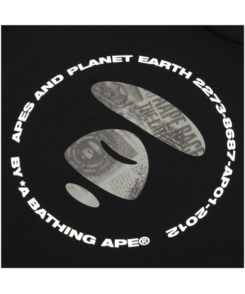 「AAPE BY A BATHING APE」 半袖Tシャツ X-LARGE ブラック メンズ_画像9