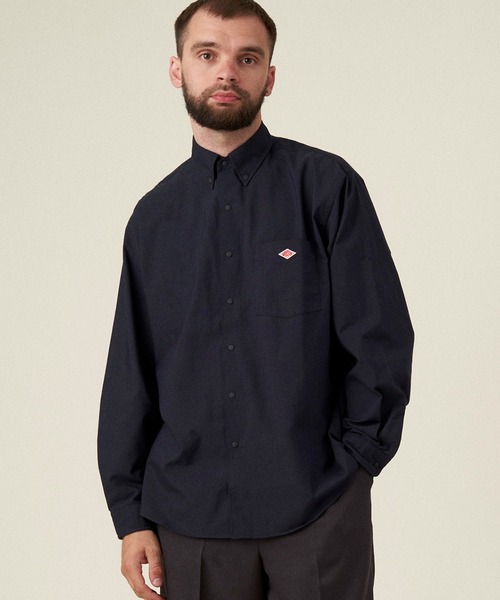 Danton（ダントン） 長袖シャツ 42 ネイビー メンズ : ZOZOTOWN Yahoo
