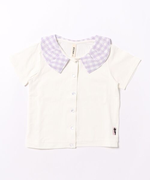 「nino」 「KIDS」半袖カットソー 120cm ホワイト キッズ_画像3