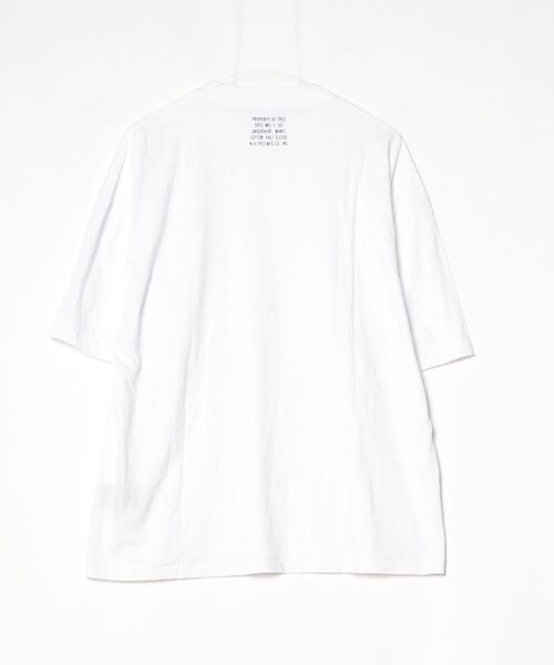 「N.HOOLYWOOD TEST PRODUCT EXCHANGE SERVICE」 半袖Tシャツ 36 ブラック×ホワイト メンズ_画像3