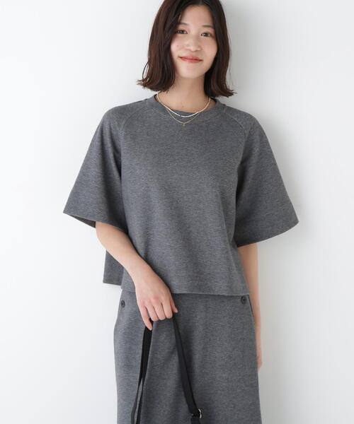「human woman」 半袖Tシャツ MEDIUM グレー系その他 レディース_画像3