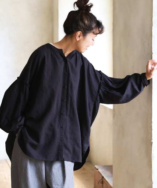 「soulberry」 長袖ブラウス M ブラック レディース_画像3