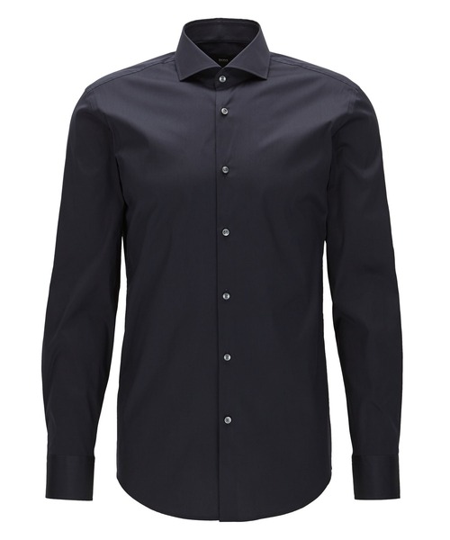 BOSS（HUGO BOSS） シャツ ストレッチポプリン スリムフィット