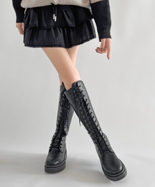 Shoes in Closet（シュークロ） ブーツ 「スウェード素材追加」厚底