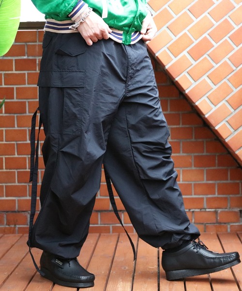 【HOUSTON】M-65 カーゴパンツ ミリタリーパンツ 美品 Sサイズ HOUSTON カーゴパンツ ナイロンMー65パンツ メンズ レディース