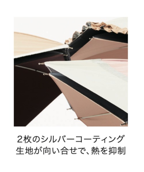 estaa（エスタ） 傘 遮光 UV 晴雨兼用日傘 二階建て 断熱パラソル