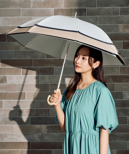 63. 新品未使用 estaa 断熱パラソル 晴雨　兼用　日傘 長傘 estaa 【ハニカム断熱パラソル】晴雨兼用日傘 長傘 ワイド 60cm 遮光