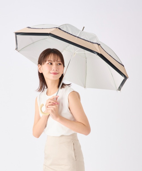63. 新品未使用 estaa 断熱パラソル 晴雨　兼用　日傘 長傘 estaa（エスタ） 傘 遮光100％ 遮熱 晴雨兼用日傘 長傘 二階建て 断熱