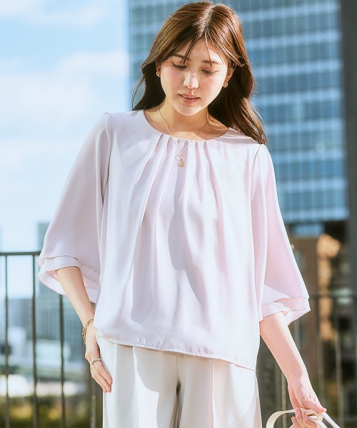 ブラウス シャツ ジョーゼットスムースインナーブラウス「日本製」 レディース ジョーゼットスムースインナーブラウス – Sirin Online Store