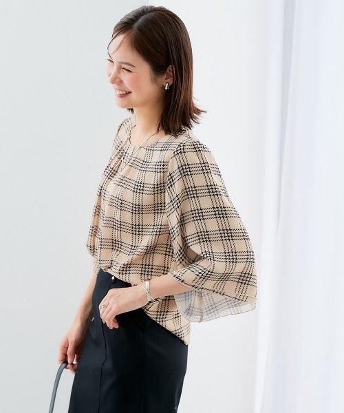 「Leja」 7分袖ブラウス SMALL ブラック レディース Leja 「Leja」 7分袖ワンピース SMALL ブラック レディース