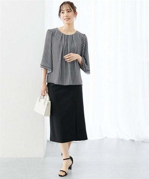 7days Life Styling ブラウス シャツ ジョーゼットエアリー7分袖