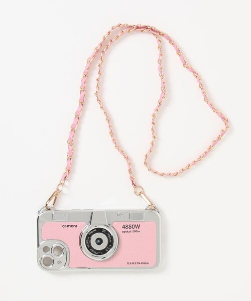 モバイルケース iPhoneケース カメラデザイン チェーンストラップ付【se/11/12/13/14対応】 75014956
