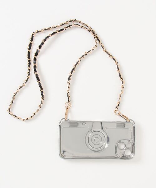 モバイルケース iPhoneケース カメラデザイン チェーンストラップ付【se/11/12/13/14対応】 75014956