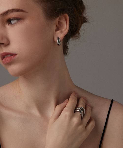 CENE（セネ） イヤリング 「CENE」セネ/ドロップフープイヤリング